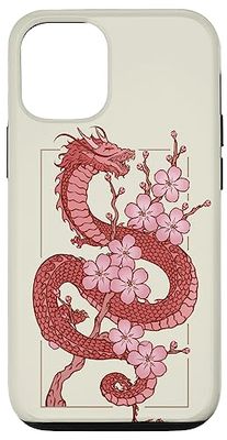 Japanese Dragon in Cherry Blossom Case for iPhone 12/12 Pro