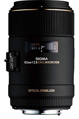 Sigma EX DG Macro NAFD OS HSM - Objetivo para Nikon (distancia focal fija 105 mm, apertura f/2.8-22, diámetro 79 mm) color negro