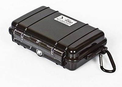 Peli 1040 Mikrolåda Som Skyddar Små Tillhörigheter, IP67-Vattentät, 0,7 Liters Kapacitet, Tillverkad I USA, Svart/Svart Foder