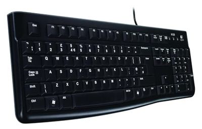 Logitech K120 Tastiera Cablata, Layout Svizzero ‎Qwertz, Nero