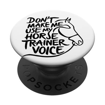 Citation Équestre Drôle Moniteur Design PopSockets PopGrip Adhésif