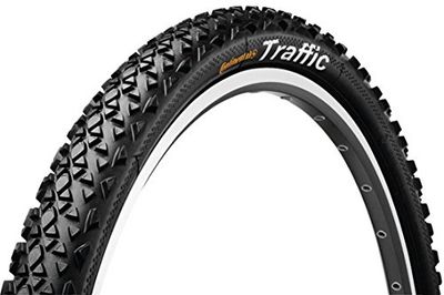 Continental Fahrradreifen Traffic II 1.75 Pneus pour vélo Mixte, Negro-Black/Black Reflex, 47-507