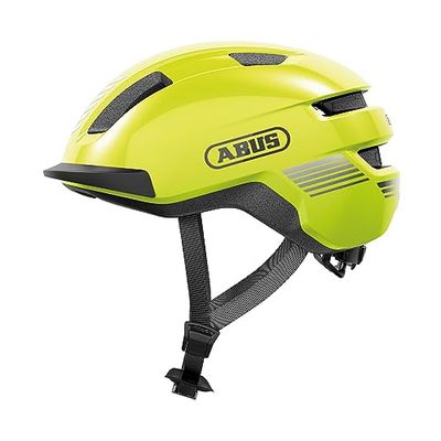 ABUS Purl-y Casque de vélo Adulte Unisexe, Jaune (Jaune Signal), Taille L (57-61 cm)