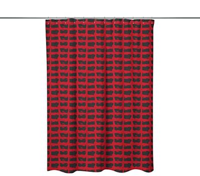 Bonamaison, Rideau de Douche Imprimé Numériquement, Anneaux de Rideau de Douche Inclus, 1 Pièce, 140X200 Cm - Conçu et fabriqué en Turquie