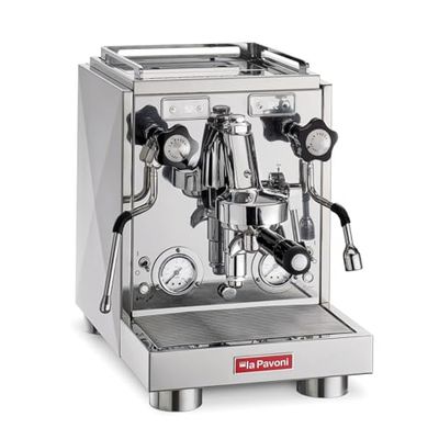 La Pavoni 845686 Cafetera semiprofesional, Stainless Steel, Multicolor