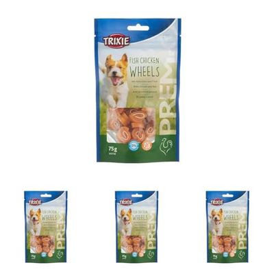 Trixie Premio Fish - Ruote per cani, 75 g (Confezione da 4)