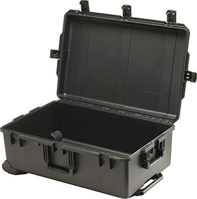 PELI Storm IM2950 Ultrawytrzymała, wodoodporna skrzynia transportowa, wodoszczelna i pyłoszczelna, pojemność 90 l, wyprodukowana w USA, bez pianki, czarna