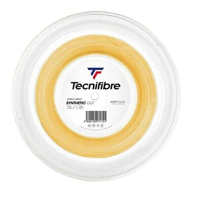 Tecnifibre Mixte - Bobine 200m Synthetic Gut Jauge 1.35 Cordage De Tennis, Jaune, Taille Unique EU