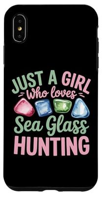 Just A Girl Who Loves Sea Glass Hunting Beachcombing Case for iPhone XS Max
