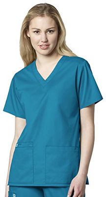 WonderWink Medical Scrubs - Camicia da Donna, XXS, Foglia di t, 1
