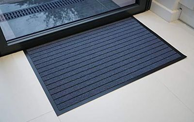 Serdim Rugs Ibiza Gestreepte, duurzame matten, blauw, 90 x 150 cm (3' x 5')
