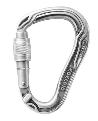 EDELRID Uniseks - HMS kogelvrije schroefsluiting voor volwassenen, Eco karabijnhaak, één maat