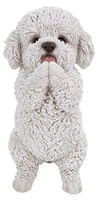 Hi-Line Gift Ltd Statue d'animal, résine, Blanc/Noir