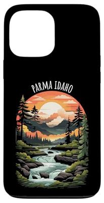 Parme Idaho USA Scenic Mountain River Valley Design Coque pour iPhone 13 Pro Max