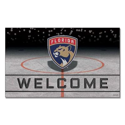 FANMATS 21273 Team Color Crumb Rubber Florida Panthers Door Mat, 1 Pack