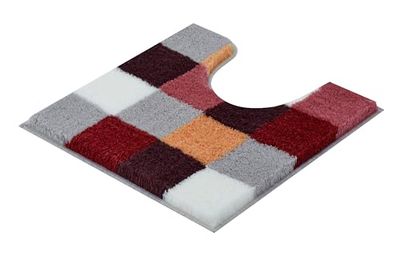 Kleine Wolke Tapis de Bain en polyacrylique, Terre Cuite, 55 x 55 cm