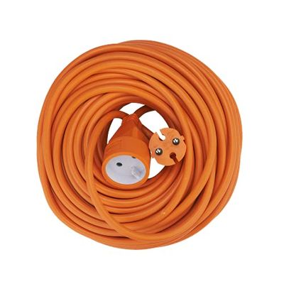 Rallonge électrique - Prolongateur électrique - Rallonge prise - Rallonge prise électrique - DEBFLEX - Rallonge de jardin/2P/16 Ampères/HO5VV - F 2 x 1.5/25m - Orange 339259