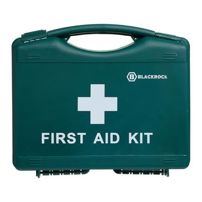 Blackrock Caja Botiquín 10 Personas, Caja de Viaje, Bolsa Rellenable 58 Piezas, Coche, Casa, Trabajo, Camping, Fútbol, Caja Médica, Pequeños Traumatismos, Senderismo, Kit de Emergencia