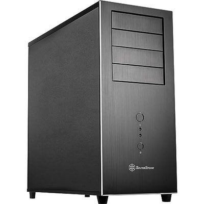SilverStone SST-TJ04B-E - Temjin Midi Tower SSI-CEB ATX Computer Storage Case, black