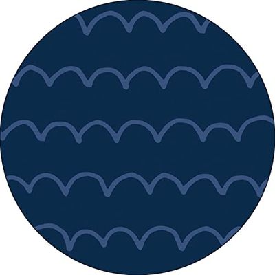 Bonateks, Ronde digitaal bedrukte muismat, antislip onderkant, voor kantoor en thuis, diameter: 22 cm