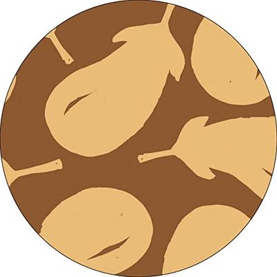 Bonateks, Ronde digitaal bedrukte muismat, antislip onderkant, voor kantoor en thuis, diameter: 22 cm