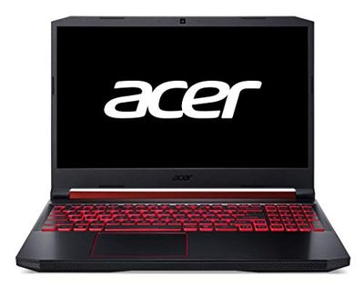 Acer Nitro 5 - Gaming 15,6" FullHD (Intel Core i7-9750H, 8GB RAM, 1 TB HDD+128GB SSD, Nvidia GTX1650-4GB, Linux) Czarny - klawiatura QWERTY Hiszpański