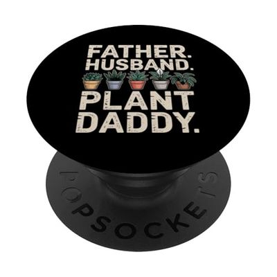 Funny Daddy Cita Planta Papá Divertido Padre Marido Planta Papi PopSockets PopGrip Adhesivo
