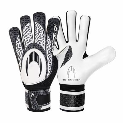 HO Soccer Initial Arena NG Black Shadow Gants de Gardien de But, Unisexe, Noir/Blanc