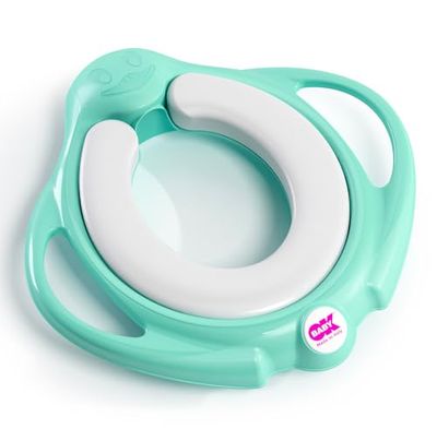 OKBABY Pinguo Soft - urinol de aprendizagem com assento confortável e ergonómico, para crianças pequenas, cor turquesa