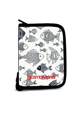 Best divers ai0443/art10, suporto Dive Log Anillas, Modelo Psychedelic Unisex – Adulto, Negro, Talla única
