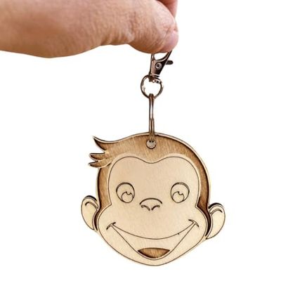 Gadget ispirato a Curious George, portachiavi - 10pz.