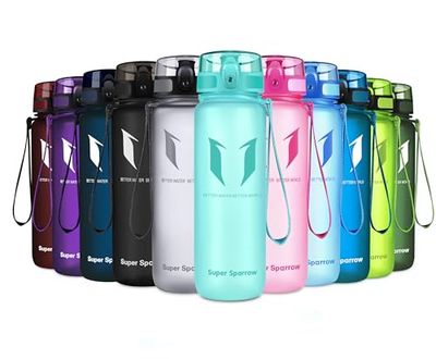 Super Sparrow Borraccia Sportiva & Bottiglia Bambini Senza Perdite - 500ml Borraccia Scuola - Senza BPA