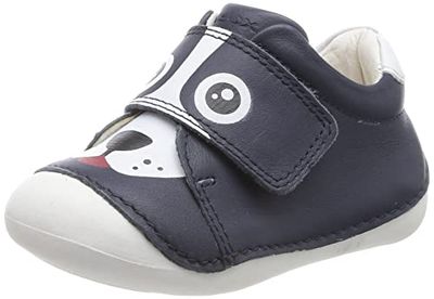 Geox Baby Boys B Tutim First Walker Shoe, Navy-White, 6 UK Child
