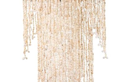 LAMPARA TECHO CONCHAS BLANCAS 60x60x150 CM
