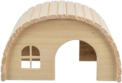 Trixie 61272 - Casa in Legno per porcellini d'India, 1 Pezzo, Colore Naturale