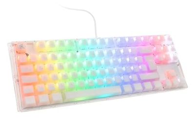 Ducky One 3 Aura White Gaming Tastatur, RGB LED - Gateron Baby Kangaroo (US)