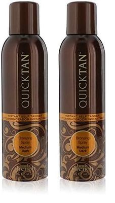 Body Drench Aerosol Autobronceador Corporal, Natural, tono Oscuro, 170 ml, 170g / 6 oz (Paquete de 2)