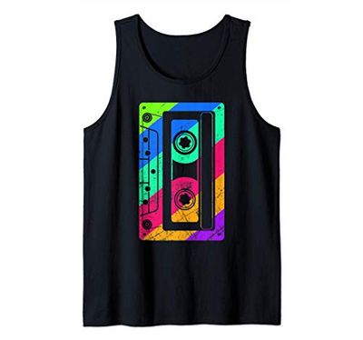 Costume Mixtape vintage anni '90 a cassetta retrò anni '80 Canotta