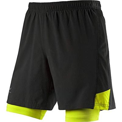 PRO TOUCH IDE Marco Pantaloncini Pantaloncini da Uomo, Uomo, Black/Lime Punch, XXL