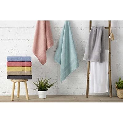 Serviette de Bain 100% Coton Gamma Zero Twist 600 GR/M2 Abece CASA (Mostaza, DUCHA-70 x 140 cm)