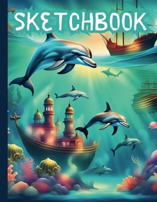 Underwater Adventure Sketchbook: Blank Drawing Book for Kids | 8.5 x 11 for Creative Fun: Big Blank Pages for Kids Who Love the Ocean