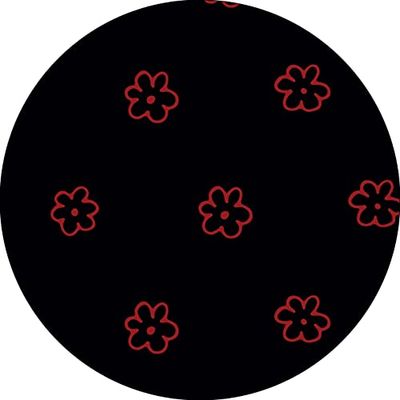 Bonateks, Round Digital Printed Mouse Pad, Non-Slip Base, for Office and Home, Diameter:22cm