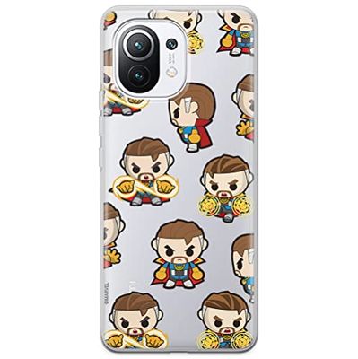 ERT GROUP mobiltelefonfodral för Xiaomi 11 originalt och officiellt licensierat Marvel mönster Dr Strange 001 optimalt anpassad till formen på mobiltelefonen, gedeeltelijk transparant