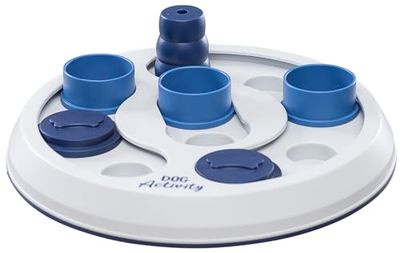 TRIXIE Flip & Fun Jouet Puzzle pour Chien, Jeu de stratégie intermédiaire (Niveau 2), Jouet d'activité pour Chien