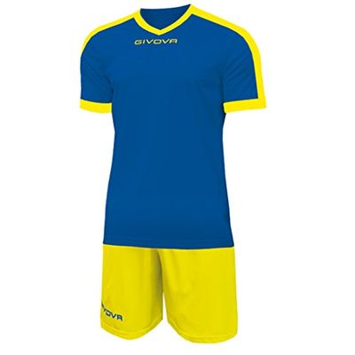 Givova, kit revolution, blue clair/jaune, XL
