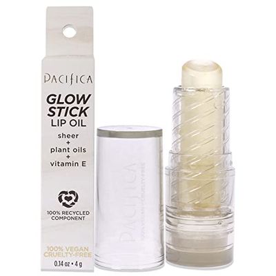 Pacifica Glow Stick Lip Oil - Clear Sheer For Women 0.14 oz Lip Oil