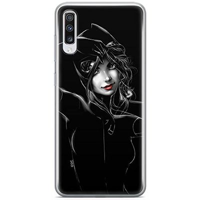 ERT GROUP mobiltelefonfodral för Samsung A70 originalt och officiellt licensierat DC mönster Catwoman 002 optimalt anpassad till formen på mobiltelefonen, fodral tillverkad av TPU-plast