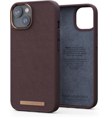 NJORD COQUE CUIR VERITABLE IPHONE 14 MARRON
