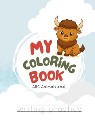 My Coloring Book: ABC animals and writing practice