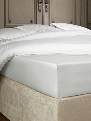 De Witte Lietaer Bumblebee Lyxig Percale bomullslakan, bomull, Argent Gris Clair, 140 x 200 x 30 cm